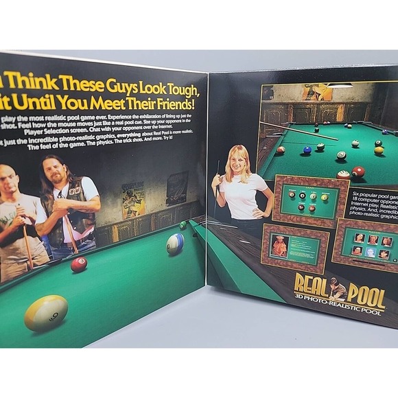 Real Pool By Wizard Works 3D Photo-Realistic Pool Windows 95/98 PC Video Game - Picture 3 of 7
